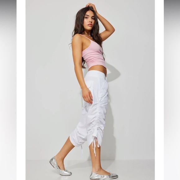 Garage ruched capris - Picture 1 of 7